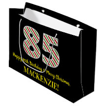 Lycklig 85:e födelsedagen och God jul, anpassat na