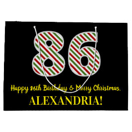 Lycklig 86:e födelsedagen och God jul, anpassat na