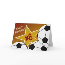 Lycklig 8:e födelsedag, fotboll stjärna!