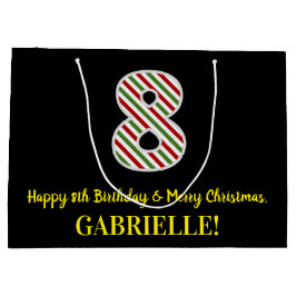 Lycklig 8:e födelsedag och God jul, eget namn