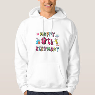 Lycklig 8:e födelsedagen. Åtta års överraskning pe Hoodie