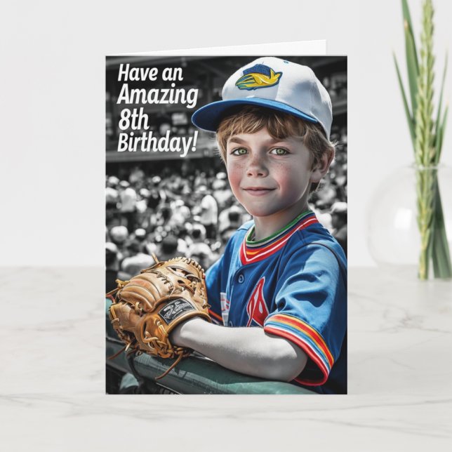 Lycklig 8:e födelsedagen kort (Framsida)