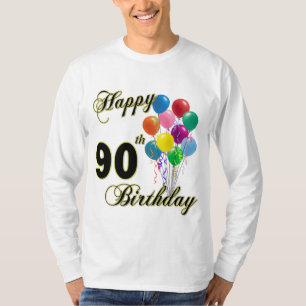 Lycklig 90:e födelsedagT-tröja T-shirt