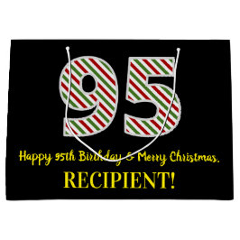 Lycklig 95:e födelsedag och God jul, eget namn