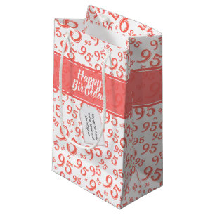 Lycklig 95:e födelsedagsnumret Mönster Coral