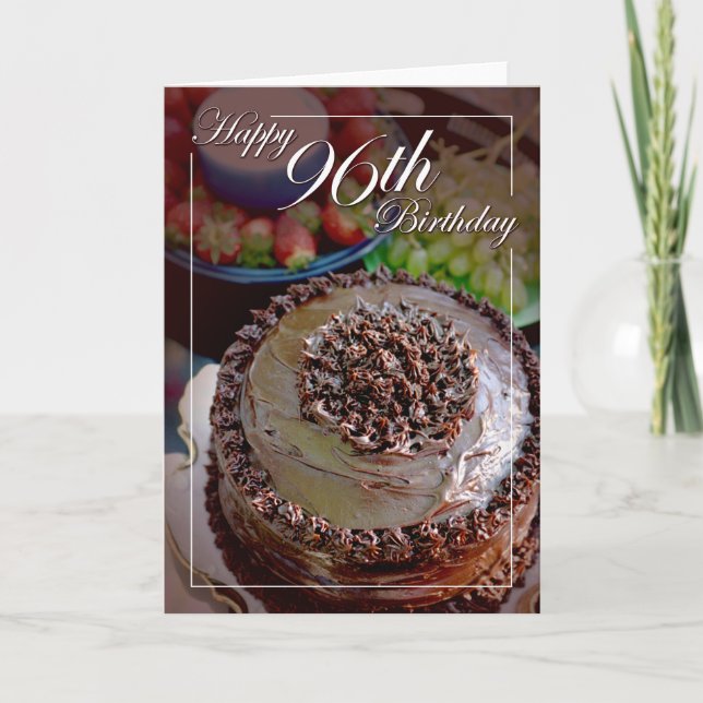 Lycklig 96:e födelsedagen kort (Framsida)