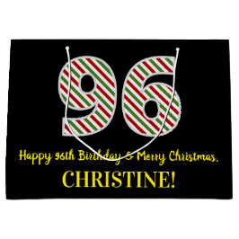 Lycklig 96:e födelsedagen och God jul, anpassat na