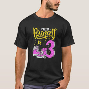Lycklig 9:e födelsedagen för flickor Sneakers Kron T Shirt