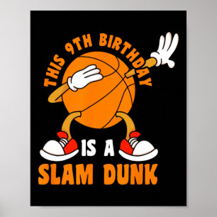 Lycklig 9 födelsedag 9 år gammal datbysketbyll 9:e poster