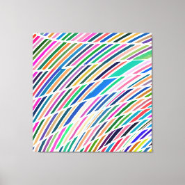 lycklig abstrakt färg mönster canvastryck
