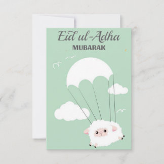 Lycklig Adha Eid Tack Kort