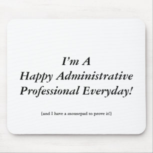Lycklig administrativ professionelldag! musmatta