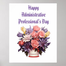 Lycklig Administrativa Professioneller - tackkort