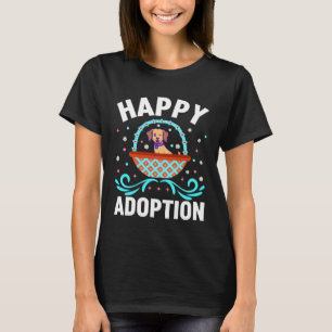Lycklig-adoption: Hund-medlemmen för barn i Kärlek T Shirt