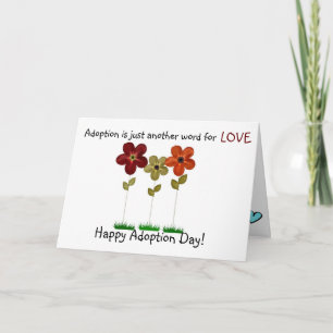 lycklig adoptiondag kort