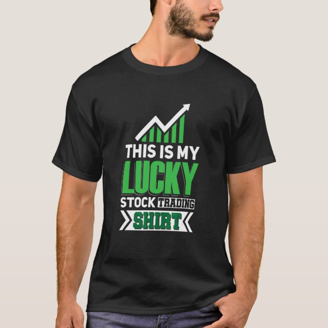 Lycklig aktiehandel Passiv inkomstfond investering T Shirt (Framsida)