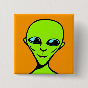 Lycklig Alien/ET Knapp