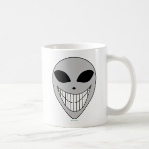 Lycklig Alien Smile Teth Cosmic Science fiction Kaffemugg