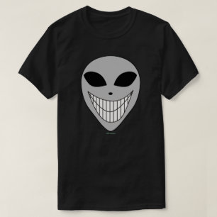 Lycklig Alien Smile Teth Cosmic Science fiction T Shirt