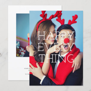 Lycklig All Helgdag Photo Overlay Inbjudningar