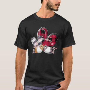 lycklig Alla hjärtans dag Kärlek guinea gris rödbu T Shirt