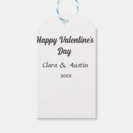 Lycklig Alla Hjärtans dag lägg till namn datum enk Presentetikett