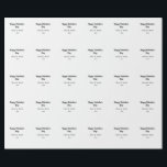 Lycklig Alla hjärtans dag Lägg till namn datum enk Presentpapper<br><div class="desc">design</div>