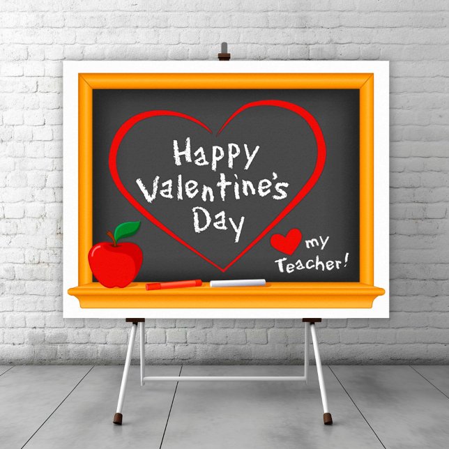 Lycklig Alla hjärtans dag! Poster (Happy Valentine’s Day! Poster
Say Happy Valentine’s Day to a special teacher. )
