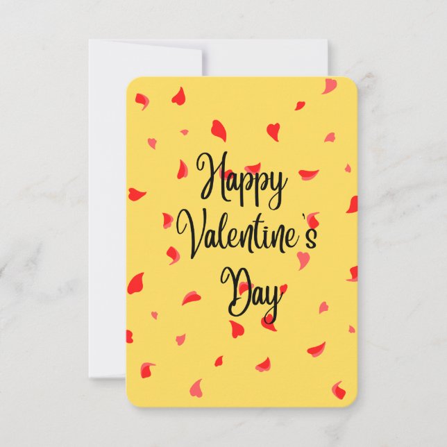 Lycklig Alla hjärtans dag Tack Kort (Framsida)