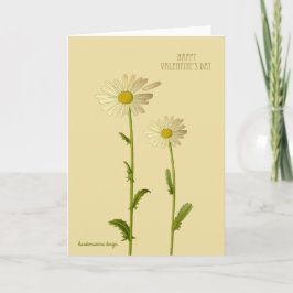Lycklig Alla hjärtans daisy Helgkort