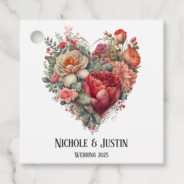 Lycklig Alla hjärtans Ro Bröllop Gåvor Etiketter (Framsida)