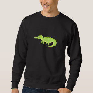 Lycklig Alligator Lång Ärmad Tröja