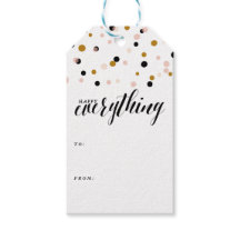 Lycklig Allt Confetti | Helgdag Gift-Märkre