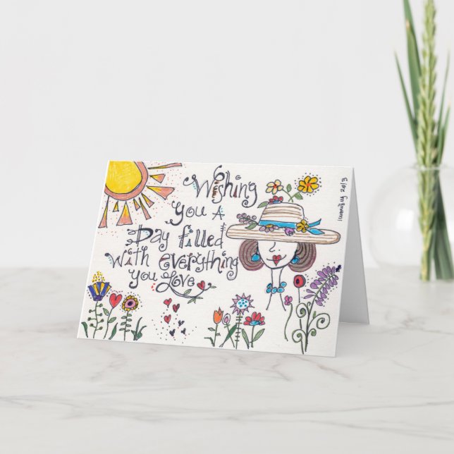 Lycklig allt helgkort (Framsida)