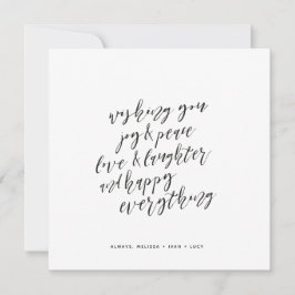 Lycklig Allt Julkort