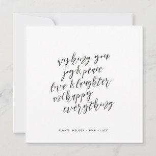 Lycklig Allt Julkort