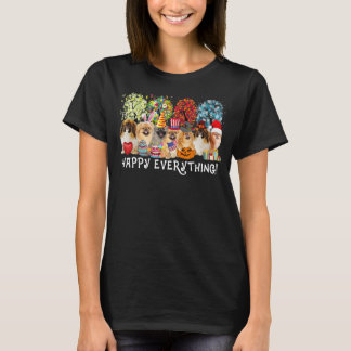 Lycklig Allt Pekingese Hund Seasons hela år Tr T Shirt