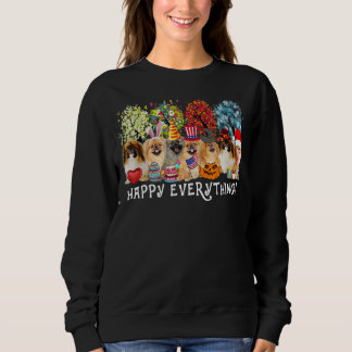 Lycklig Allt Pekingese Hund Seasons hela år Tr T Shirt