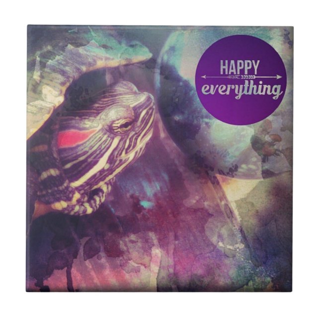 Lycklig Allting, Murtle the Turtle Happiness Kakelplatta (Framsidan)