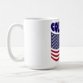 Lycklig America Columbus Day Kaffemugg