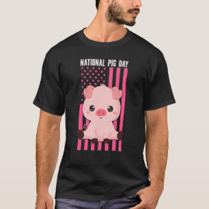 Lycklig, Amerikanska Flagga T Shirt