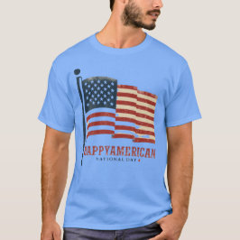 Lycklig Amerikanska nationaldagen T-Shirt