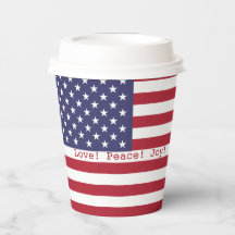 Lycklig! Amerikanska USA flagga 4:e juli Personali