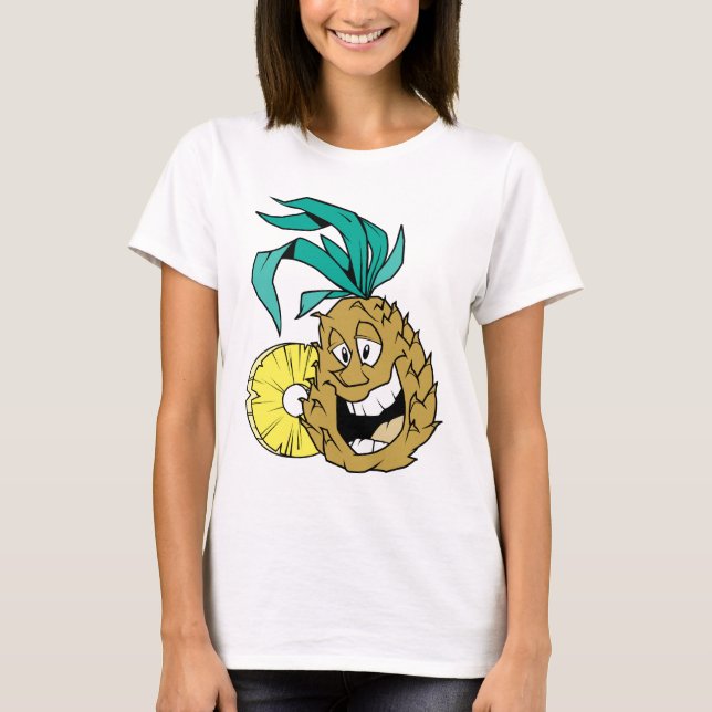 Lycklig ananas tee (Framsida)