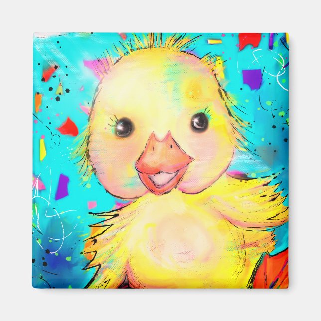 Lycklig Anka Magnet (Framsidan)