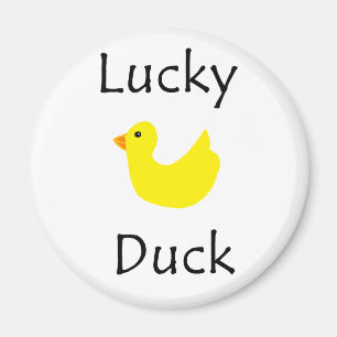 Lycklig anka magnet
