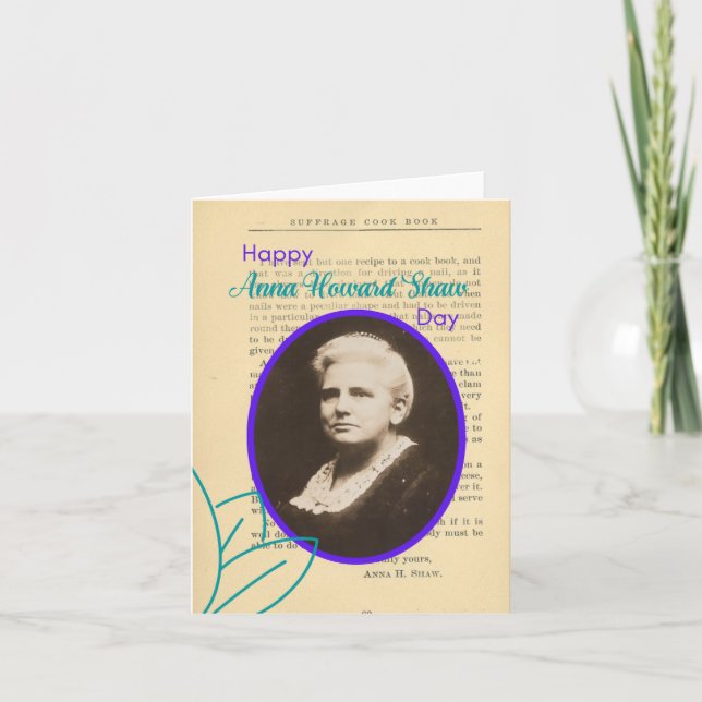 Lycklig Anna Howard Shaw Day Card Helgkort (Framsida)