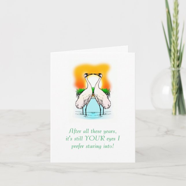 LYCKLIG ANNIVERSARY/"FORTFARANDE DIN ÖGON I FÖREGÅ KORT (Framsida)