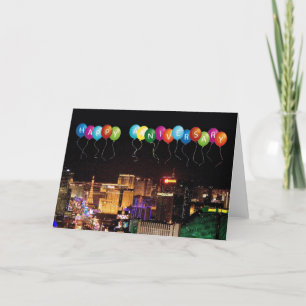 LYCKLIG ANNIVERSARY LAS VEGAS-KORT KORT