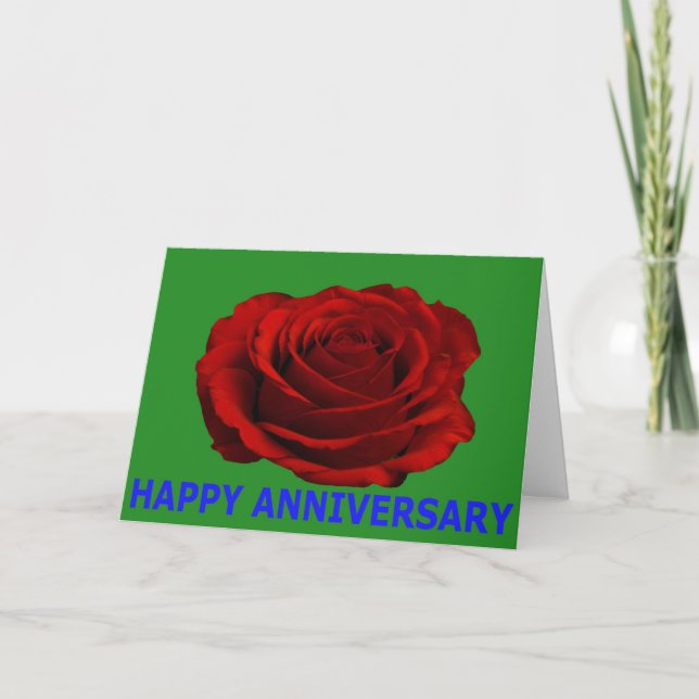 LYCKLIG ANNIVERSARY RO CARD INBJUDAN (Framsida)
